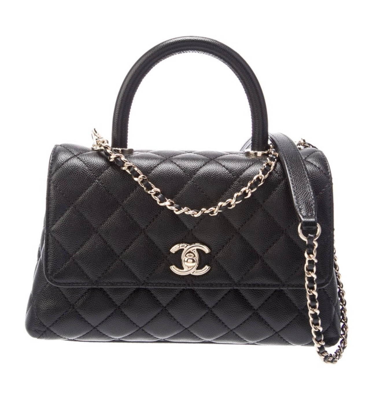 Top handle flap bag